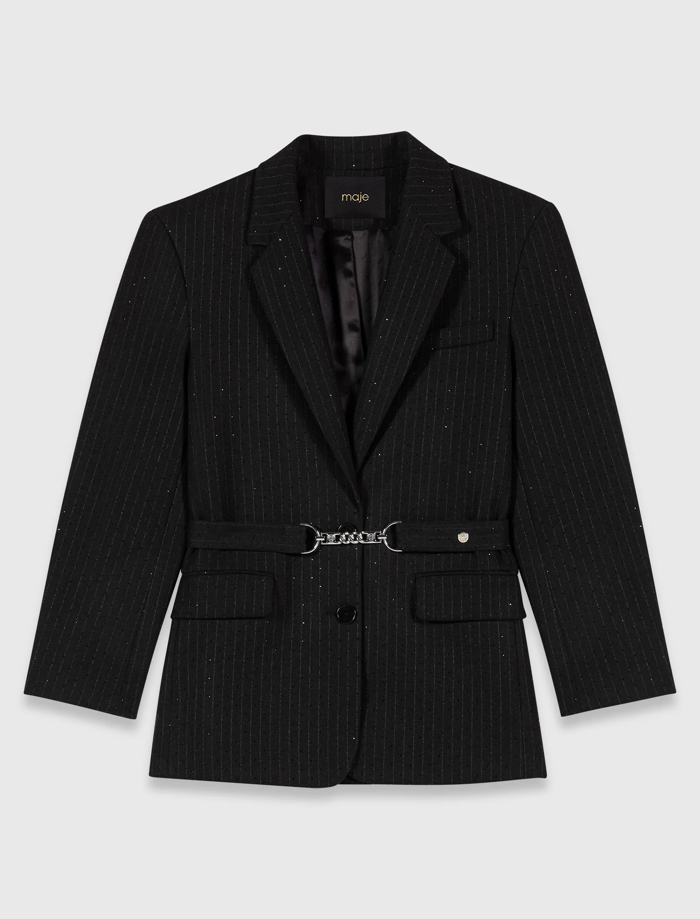 Rhinestone suit jacket Black - Image 8